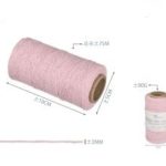 Hilo de algodón rosa 2 mm 85 g 75 metros