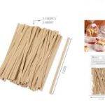 Bridas metálicas Kraft de 12 cm, paquete de 100