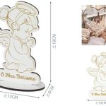 Base MDF Niña Mi Bautismo 18x10cm