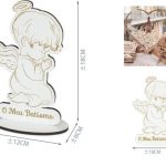 Base de MDF Niño Mi Bautismo 18x10cm