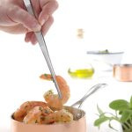 Pinzas de cocina de acero inoxidable de 22 cm