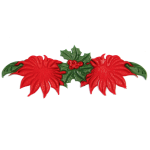 Molde de flores navideñas