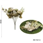 Ramo de rosas verde pastel 30cm