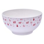 Cuenco de porcelana navideño Ho Ho de 14 x 7 cm