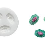 Molde de silicona con forma de flor de caléndula