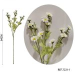 Tallo de girasol blanco 64cm