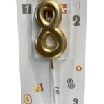 Vela Dorada 7cm Nº8