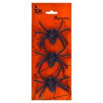 Juego de 3 arañas de Halloween de 6 cm