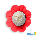 Molde de Papel Margarita Roja 50 unidades.