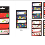 Etiqueta Navideña 10x3,5cm 12Uds.