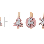 Adorno navideño de primavera, 5 cm, 3 piezas.