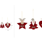 Colgante navideño 9x11cm