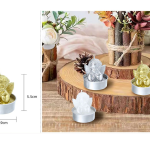 Vela navideña 3,8x4,5cm caja de 3