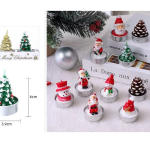 Vela navideña 6x3,9cm caja 3