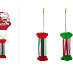 Adorno navideño de caramelo de 8 cm