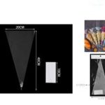 Cono de Celofán para Dulces 40x20cm Paquete de 12