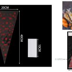 Cono de Celofán con Corazones 40x20cm Paquete de 12