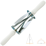 Rodillo cortador de croissants de acero inoxidable de 110 x 150 mm