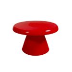 Soporte delgado para tartas rojo de 17 cm