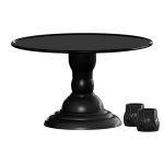 Soporte para tartas Royale Plain Black de 32 cm