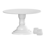 Soporte para tarta Royale blanco liso de 32 cm