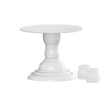 Soporte para tarta Royale blanco liso de 22 cm