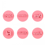 Kit de sellos Wish 2cm 7 piezas.