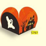 Caja de papel de Halloween de 35 mm, paquete de 50