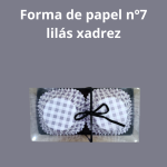 Formulario de papel Nº7 lila a cuadros pk.100