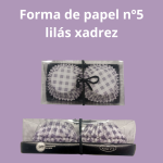 Formulario de papel Nº5 Lila a cuadros pk.100