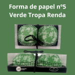 Formulario de papel n.º 5, cordón de tropa verde, paquete de 100