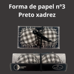 Formulario de papel n.º 3, encaje negro, paquete de 100