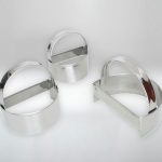 Cortador de media luna liso de acero inoxidable Rissol n.º 3 10 x 7 cm