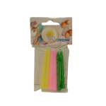 Velas retorcidas surtidas de 7 cm, paquete de 6