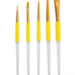 Paquete de 5 pinceles para pintar