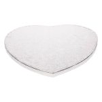 Base de corazón bañada en plata de 33 cm FunC