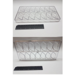 Molde para caramelos en forma de hoja, 14 cavidades.