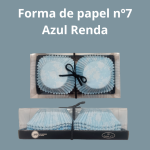 Formulario de papel Nº7 Encaje azul pk.100