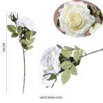 Haste Rosa Branca 45cm