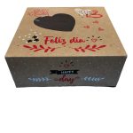 Caja de cartón inclinable HAPPY DAY de 28 x 28 pulgadas