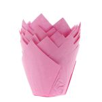 Tulipanes rosados ​​para muffins paquete de 36