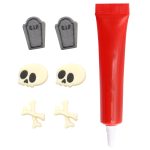 Kit decorativo comestible de Halloween 7 piezas.