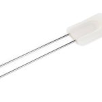 Espátula de goma con mango de acero inoxidable de 32 cm