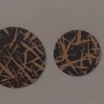 Kit de rebanadas de chocolate negro con rayas amarillas, pack de 5 modelos