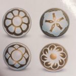 Bola 3D de 2,8 cm de chocolate blanco con flores, paquete de 4