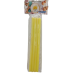 Velas amarillas lisas paquete de 4