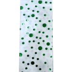 Papel de seda de lunares verdes 50x50cm Sc.2