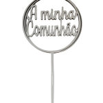 Topper MDF Blanco Mi Comunión 12cm