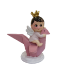 Niña Bautizo Rosa 10cm