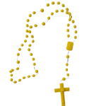 Rosario con Crucifijo Amarillo